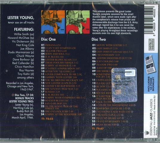 The Complete Aladdin Recordings - CD Audio di Lester Young - 2