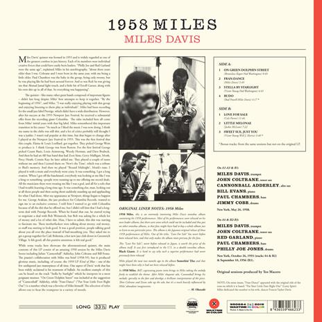 1958 Miles (Transparent Red Vinyl) - Vinile LP di Miles Davis - 2