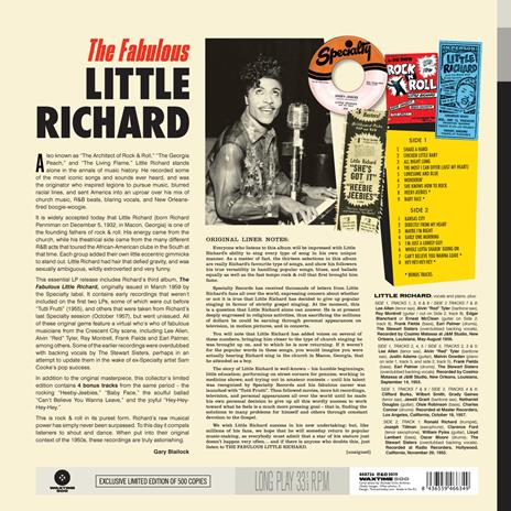 The Fabulous Little Richard (Limited 180 gr. Edition) - Vinile LP di Little Richard - 2