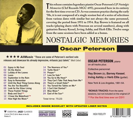Nostalgic Memories - The Complete Edition - CD Audio di Oscar Peterson - 2