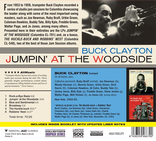Jumpin' at the Woodside - The Huckle-Buck and Robbins' Nest - CD Audio di Buck Clayton