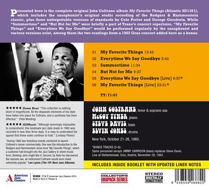 My Favorite Things - CD Audio di John Coltrane
