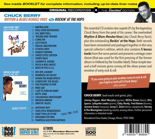 Rhythm & Blues rendez-vous - Rockin' at the Hops - CD Audio di Chuck Berry - 2