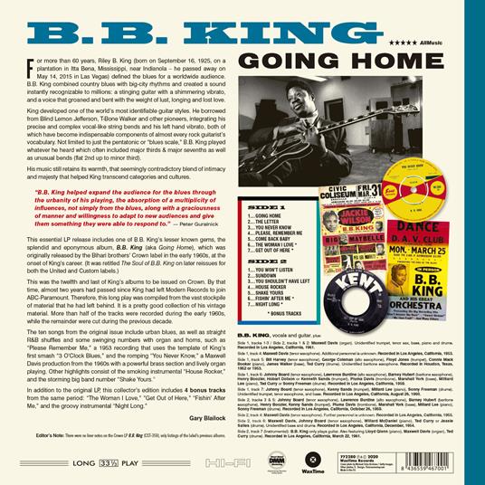 Going Home - Vinile LP di B.B. King - 2