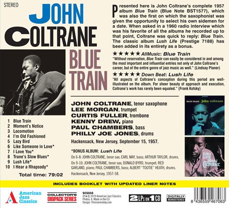 Blue Train (+ 5 Bonus Tracks) - CD Audio di John Coltrane - 2