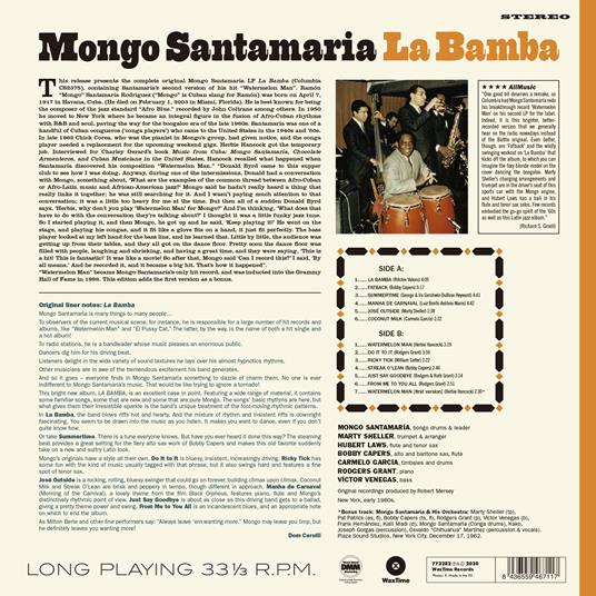 La Bamba - Vinile LP di Mongo Santamaria - 2