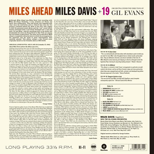 Miles Ahead (180 Gr.) - Vinile LP di Miles Davis - 2