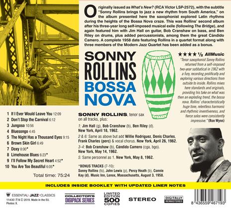 Bossa Nova - CD Audio di Sonny Rollins - 2