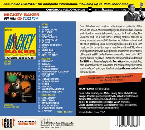 But Wild - Bossa Nova - CD Audio di Mickey Baker - 2