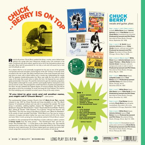 Berry Is on Top (Green Vinyl) - Vinile LP di Chuck Berry - 2