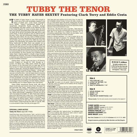 Tubby the Tenor - Vinile LP di Tubby Hayes - 2