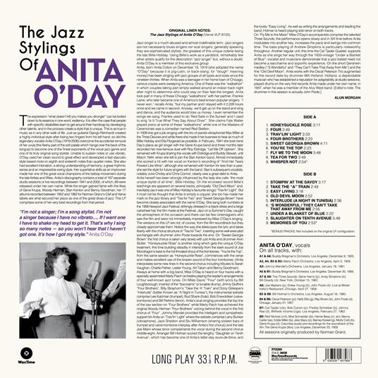 The Jazz Stylings of - Vinile LP di Anita O'Day - 2