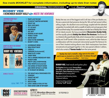 I Remember Buddy Holly - CD Audio di Bobby Vee - 2