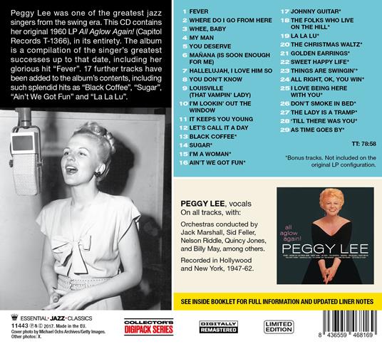 All Aglow Again! (+ 17 Bonus Tracks) - CD Audio di Peggy Lee - 2