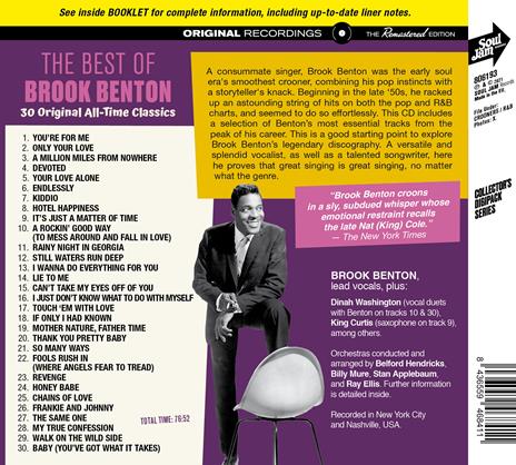 The Best of Brook Benton - CD Audio di Brook Benton - 2