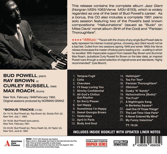 Jazz Giant - CD Audio di Bud Powell - 2