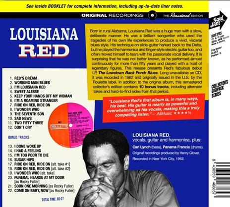 Lowdown Back Porch Blues - CD Audio di Louisiana Red - 2
