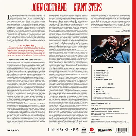 Giant Steps - Vinile LP di John Coltrane - 2
