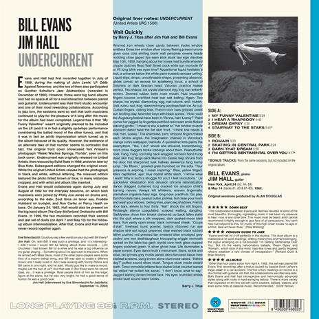Undercurrent (Limited Edition Blue Vinyl) - Vinile LP di Bill Evans,Jim Hall - 2