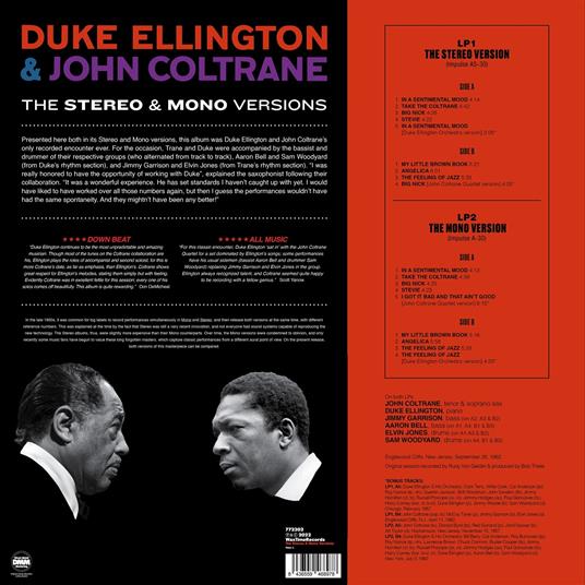 Duke Ellington & John Coltrane - Vinile LP di Duke Ellington,John Coltrane - 2