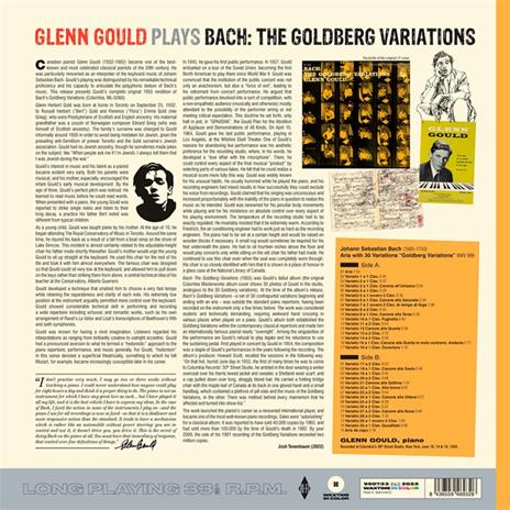 The Goldberg Variations (Clear Vinyl) - Vinile LP di Johann Sebastian Bach,Glenn Gould - 2