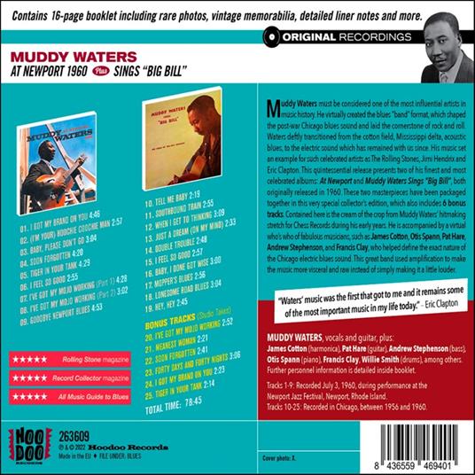At Newport 1960 + Sings - CD Audio di Muddy Waters - 2