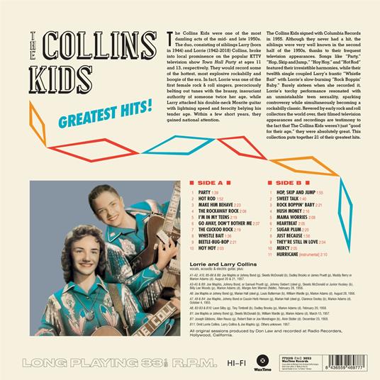 Greatest Hits! - Vinile LP di Collins Kids - 2