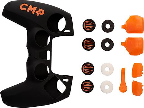 Blade Control mod pro, Set, PlayStation 5, Nero, Arancione, Silicone, Sony, PS5 - 4