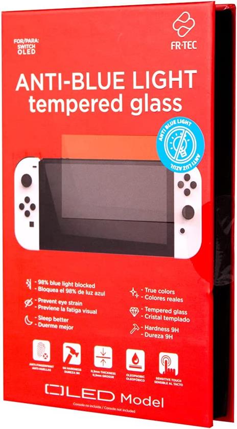 Blade FT1055, Protezione per schermo, Nintendo Switch OLED, Trasparente, Vetro temperato, Protezione per schermo antiriflesso, 9H - 2