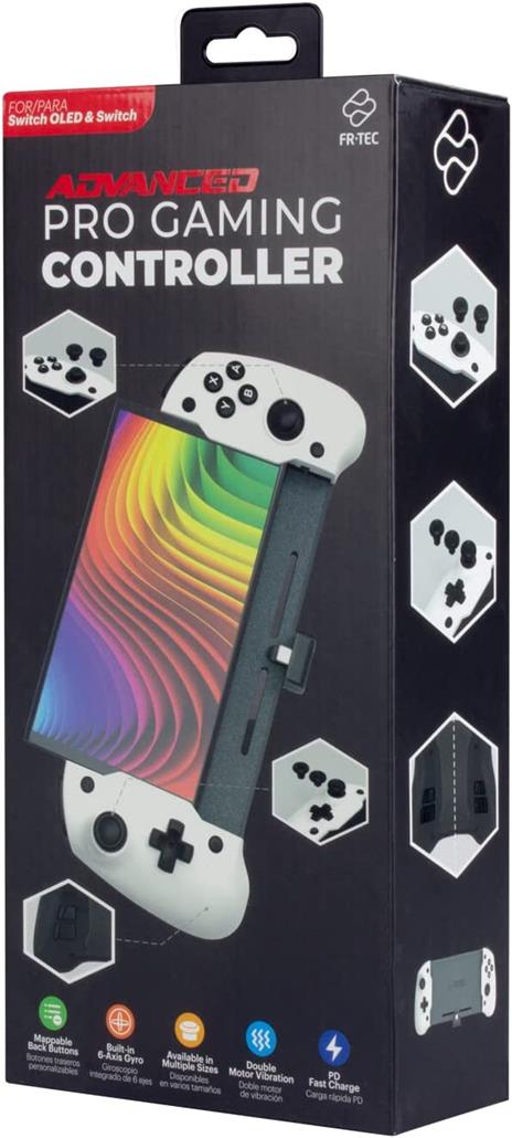 Blade FT1057, Levetta del controller, Nintendo Switch OLED, Nero, Bianco, Nintendo, Nintendo Switch/Nintendo Switch OLED, Wireless - 4