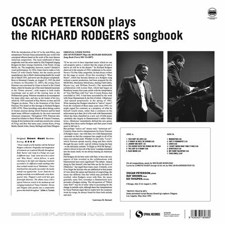 Plays the Richard Rodgers Songbook (180 gr.) - Vinile LP di Oscar Peterson - 2