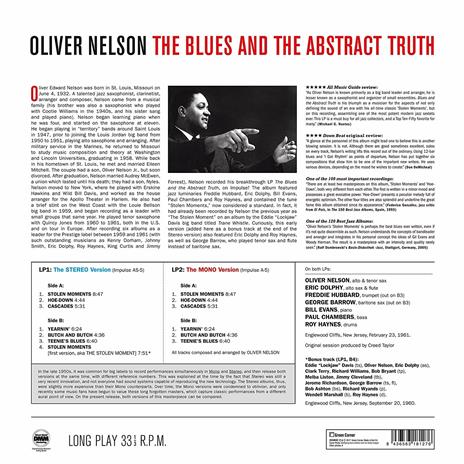 The Blues And The Abstract Truth The Stereo & Mono Versions - Vinile LP di Oliver Nelson - 2