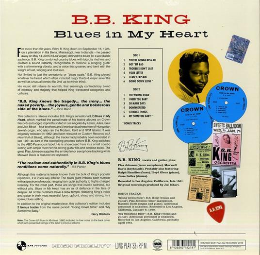 Blues in My Heart - Vinile LP di B.B. King - 2
