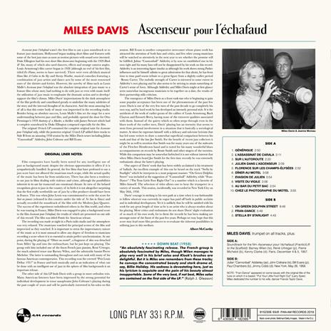 Ascenseur pour l'echafaud - Vinile LP di Miles Davis - 2