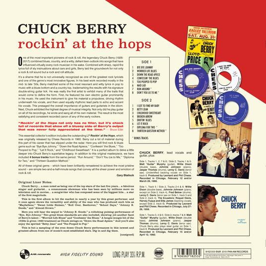 Rockin' at the Hops (180 gr.) - Vinile LP di Chuck Berry