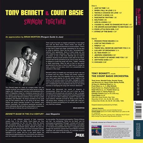 Swingin' Together (Limited Edition Red Vinyl) - Vinile LP di Count Basie,Tony Bennett - 2