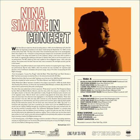In Concert - Vinile LP di Nina Simone - 2