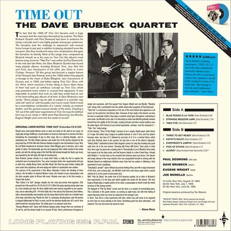 Time Out (180 Gr. Lp + Bonus Colored 7'' Single) - Vinile LP di Dave Brubeck - 2