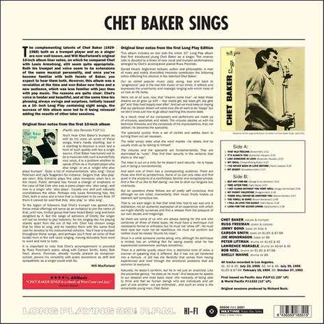 Chet Baker Sings (Picture Disc) - Vinile LP di Chet Baker - 2