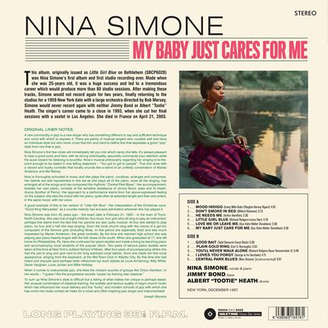 My Baby Just Cares for Me (Picture Disc) - Vinile LP di Nina Simone - 2