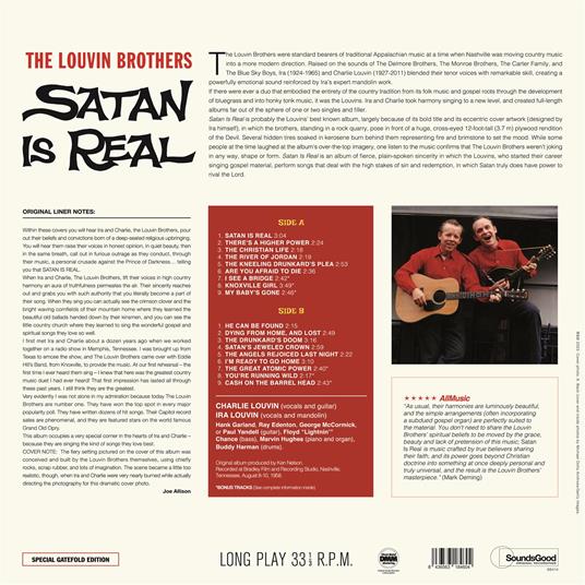 Satan Is Real (Limited Edition) - Vinile LP di Louvin Brothers - 2