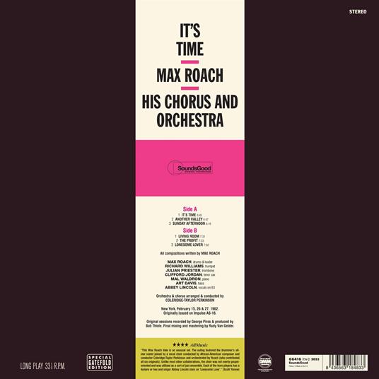 It's Time - Vinile LP di Max Roach - 2