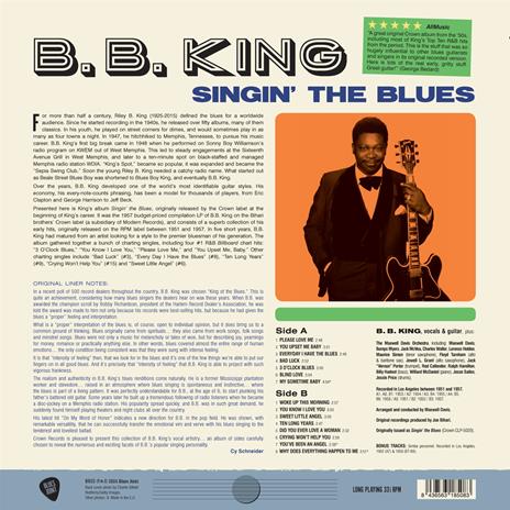 Singin' The Blues - Vinile LP di B.B. King - 2