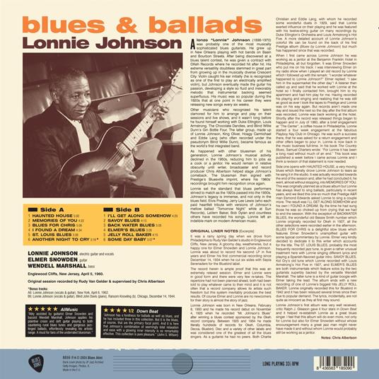 Blues & Ballads - Vinile LP di Lonnie Johnson - 2