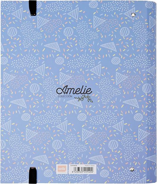 Raccoglitore 4 Anelli Forata Premium Amelie - 4
