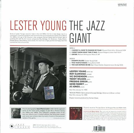 The Jazz Giant (180 gr. Gatefold) - Vinile LP di Lester Young - 2