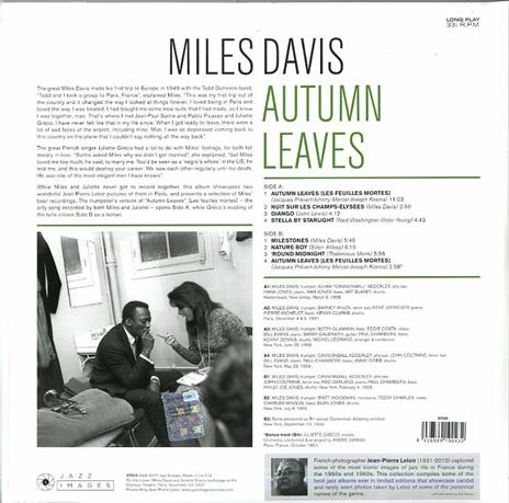 Autumn Leaves (180 gr. Gatefold) - Vinile LP di Miles Davis - 2
