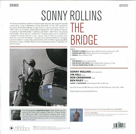 The Bridge (180 gr. Gatefold) - Vinile LP di Sonny Rollins - 2