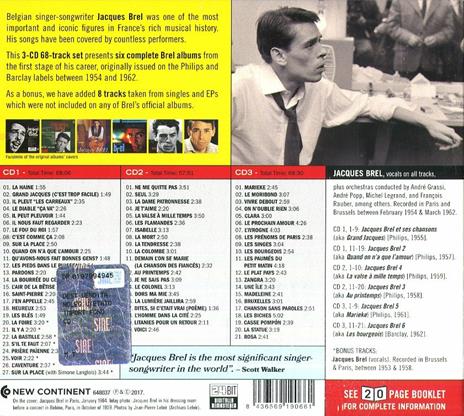 Essential Recordings 1954-1962 - CD Audio di Jacques Brel - 2