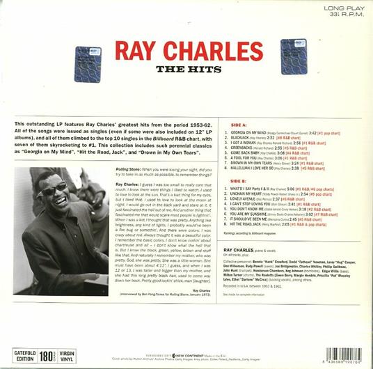 The Hits (Special Gatefold Edition) - Vinile LP di Ray Charles - 2
